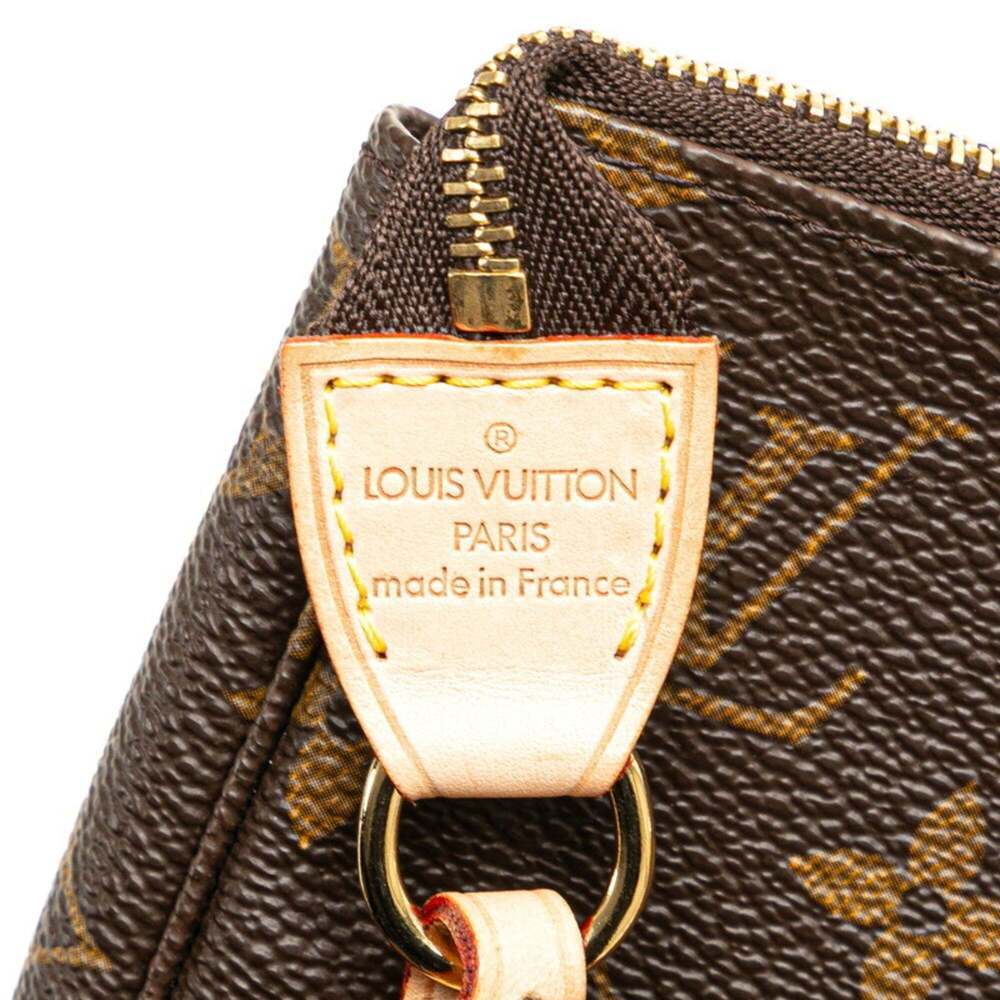 LOUIS VUITTON Brown Monogram Leather Pochette Mini Bag - Picture 9 of 12